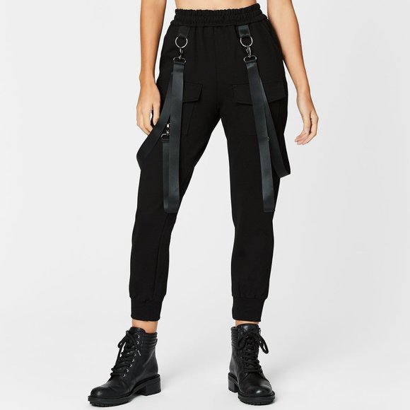 Carmar Black Harness Cargo Joggers - Picture 1 of 5